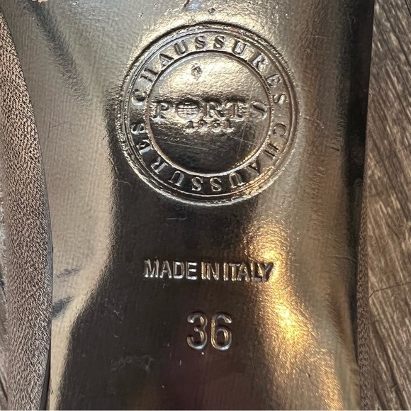 Ports 1961 Tweed And Leather Slip On Ballerina Flats Size 6 - Picture 9 of 10